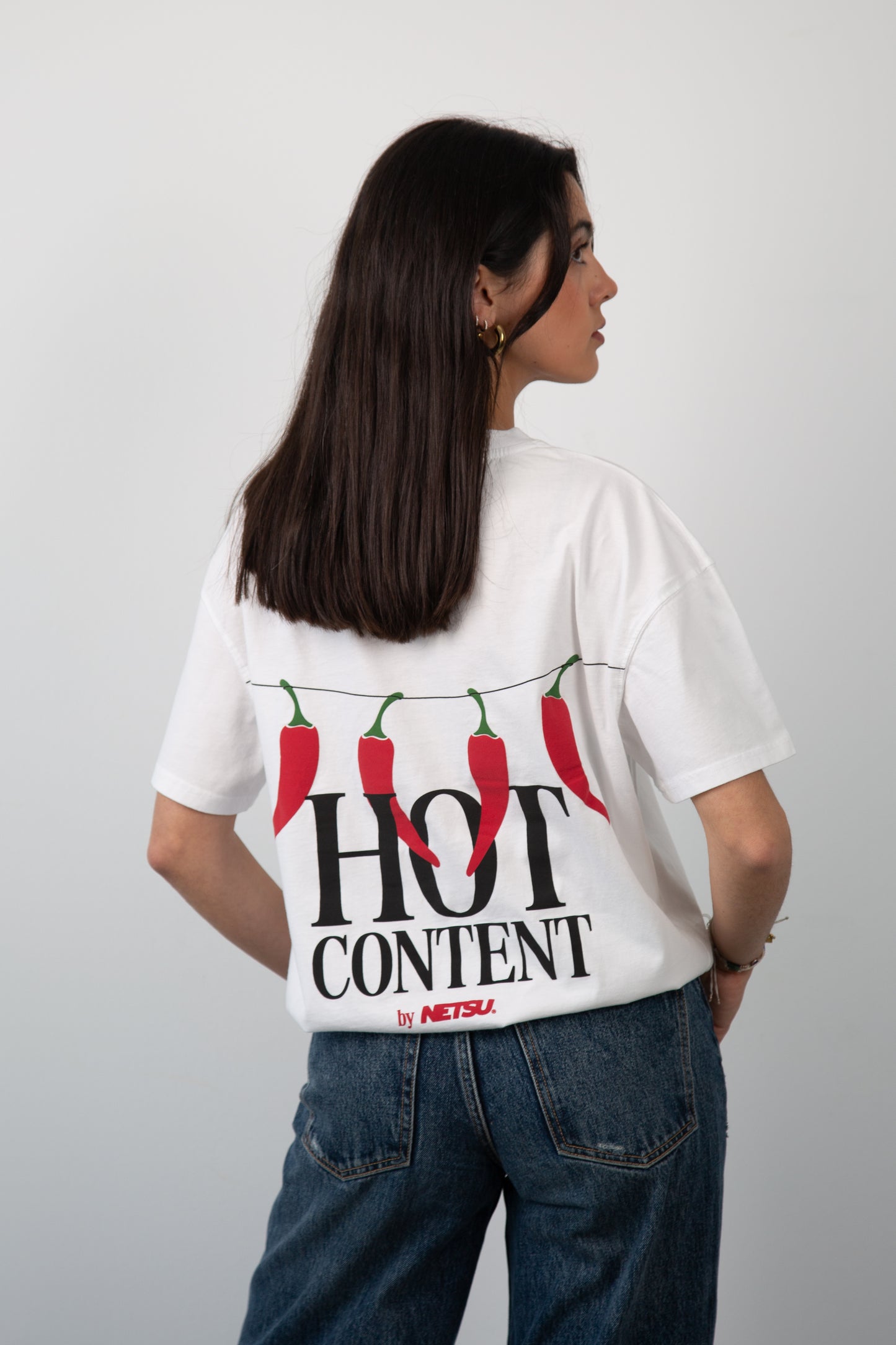 Hot Content White Tee