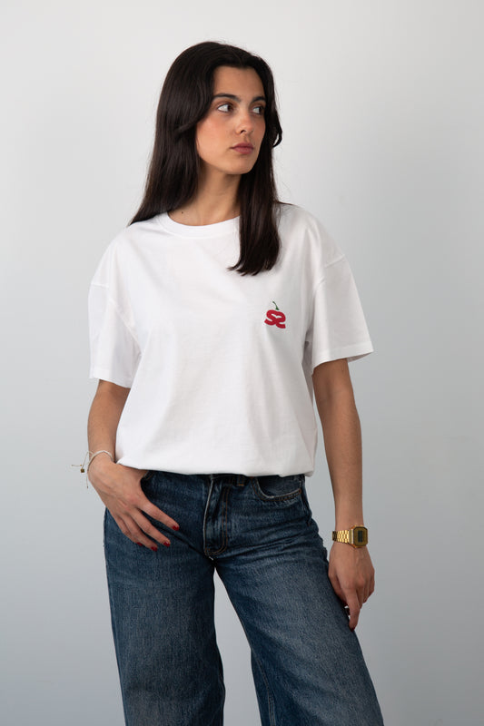 Hot Content White Tee