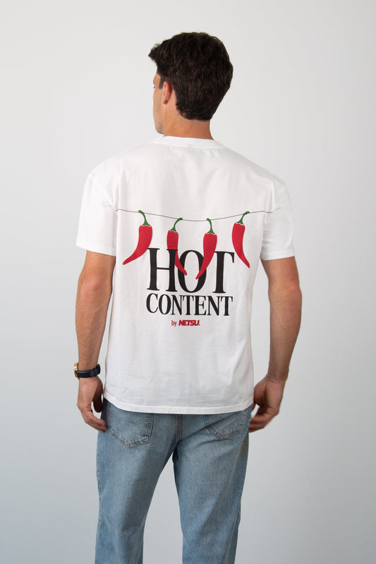 Hot Content White Tee