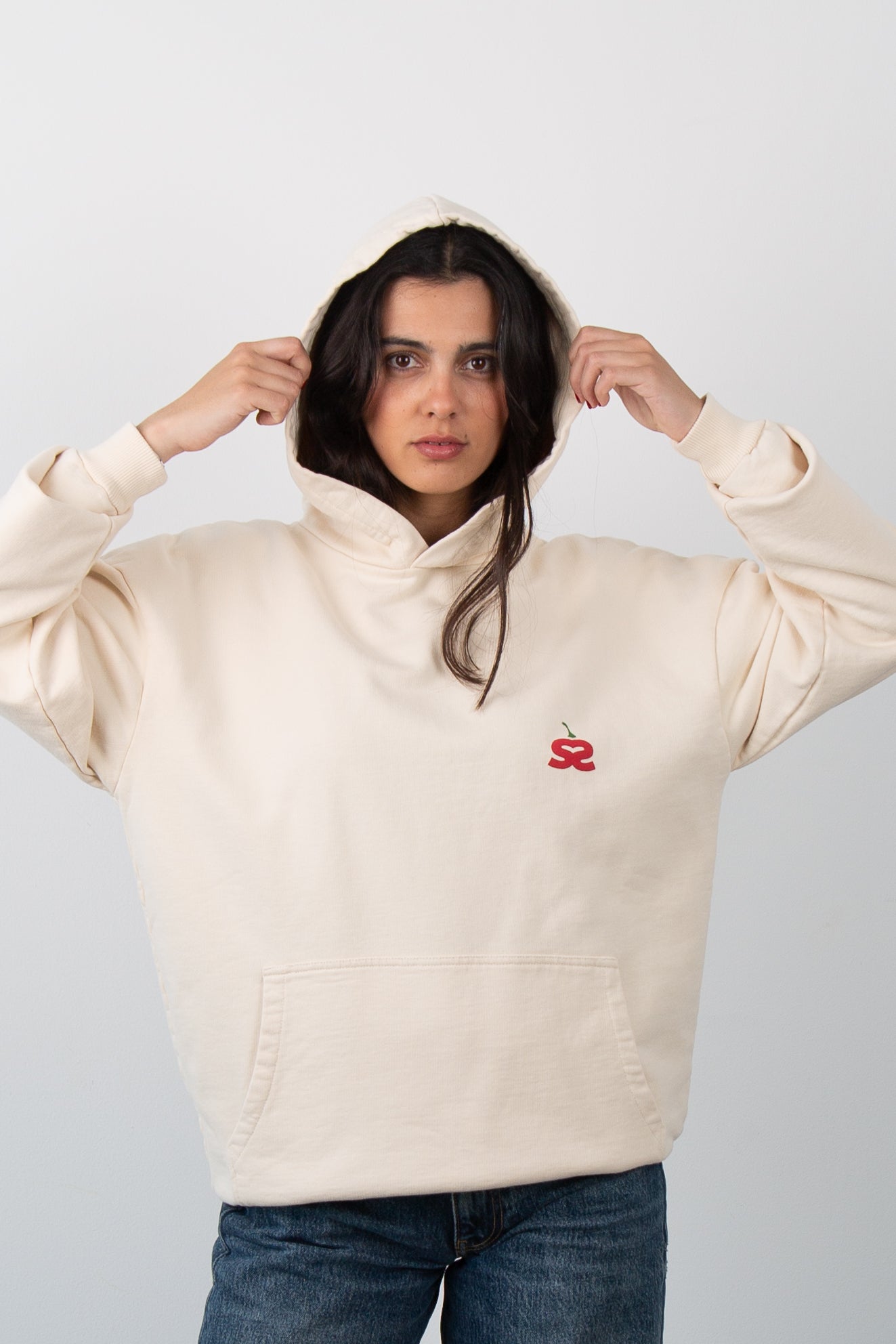 Hot Content Ivory Hoodie